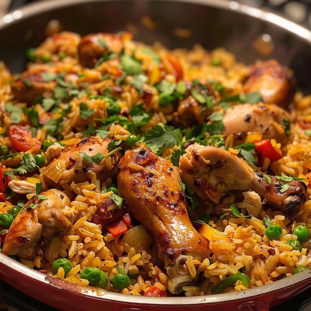 One Pot Chicken Rice: Easy Portuguese Style Meal