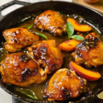 Peach Glazed Chicken (Easy Sweet & Savory Dinner)