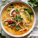 Spicy Thai Coconut Soup Recipe (Tom Kha Gai)