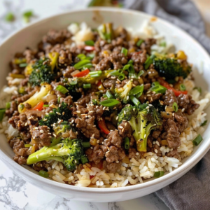 Ground Beef and Broccoli in 30 Minutes