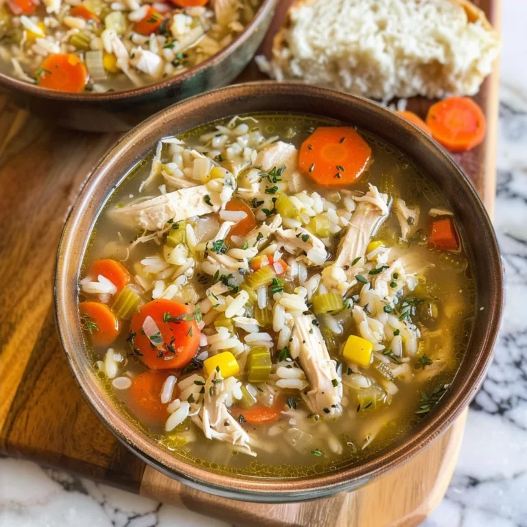 Crock Pot Chicken and Rice Soup Recipe