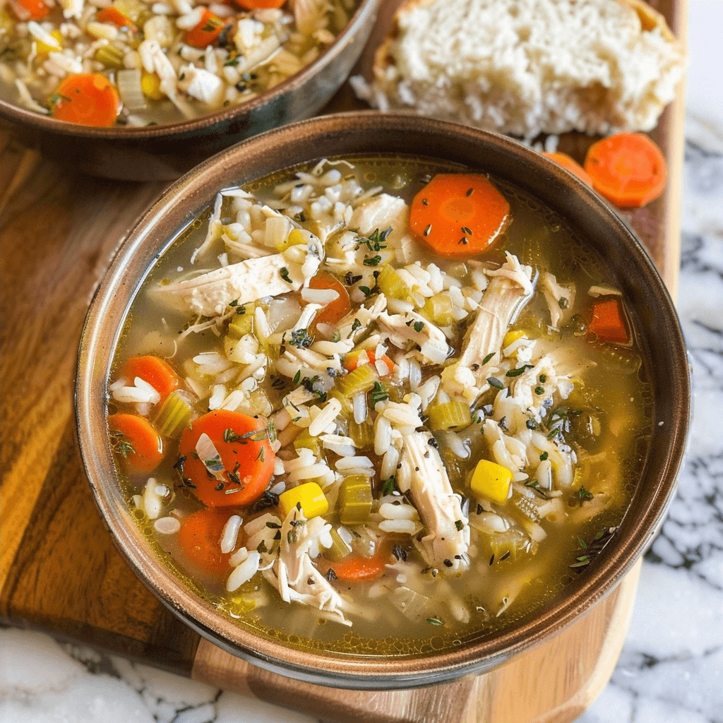 Crock Pot Chicken and Rice Soup Recipe