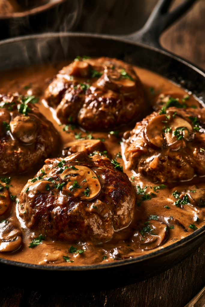 Salisbury Steak with Mushroom Gravy