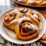Pumpkin Cinnamon Rolls (Homemade)