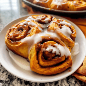 Pumpkin Cinnamon Rolls (Homemade)