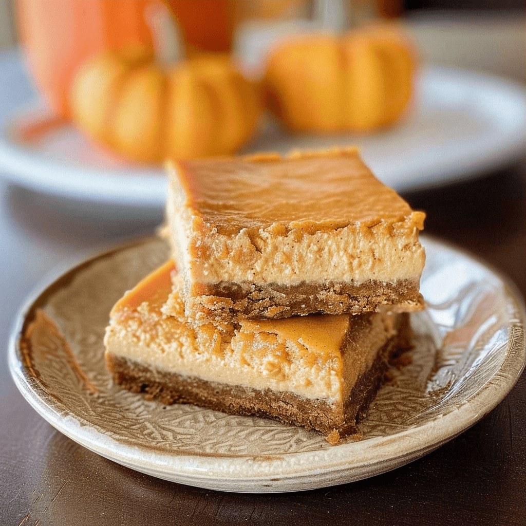 Maple Pumpkin Cheesecake Bars
