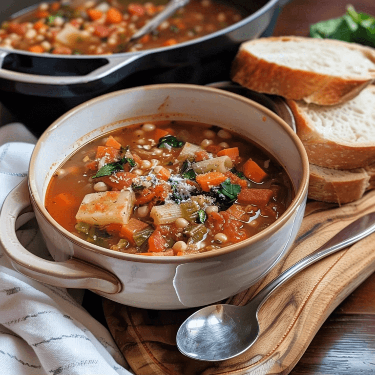 Minestrone Soup (Hearty Vegetable Stew)